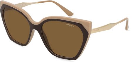 VOGUE VO5521S Damskie okulary przeciwsłoneczne, Oprawka: Tworzywo sztuczne, brązowy
