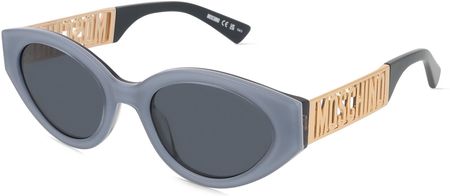 Moschino 160/S Damskie okulary przeciwsłoneczne, Oprawka: Acetat, niebieski