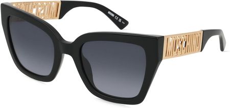 Moschino 161/S Damskie okulary przeciwsłoneczne, Oprawka: Acetat, czarny