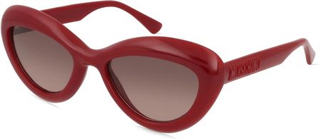 Moschino 163/S Damskie okulary przeciwsłoneczne, Oprawka: Propionian, czerwony