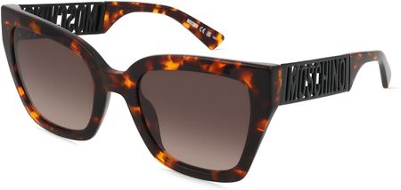 Moschino 161/S Damskie okulary przeciwsłoneczne, Oprawka: Acetat, hawana