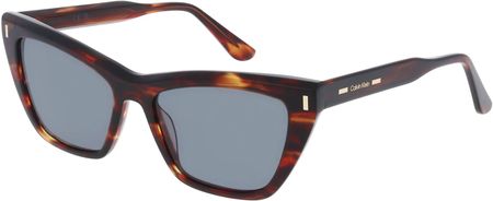 Calvin Klein CK24505S Damskie okulary przeciwsłoneczne, Oprawka: Acetat, brązowy