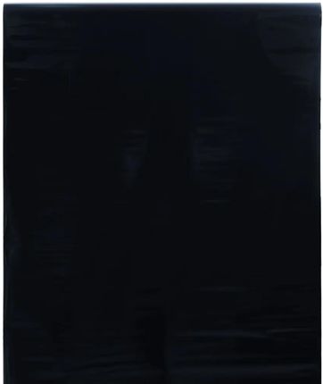 vidaXL Folia okienna statyczna matowa czarna 90x2000 cm PVC (155837)