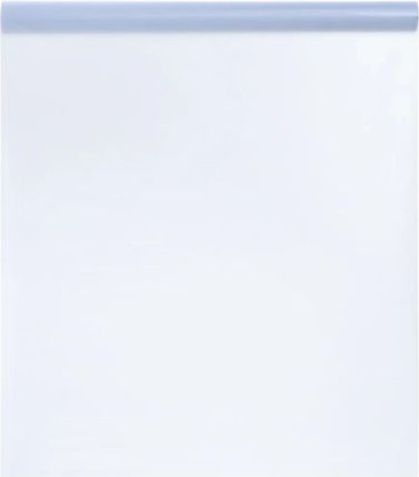 vidaXL Folia okienna statyczna matowa przezroczysta szara 90x1000cm (155818)