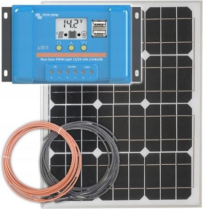Panel słoneczny 30W z regulatorem ładowania 5A