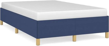 vidaXL Rama łóżka niebieska 120x190 cm obita tkaniną (379521)