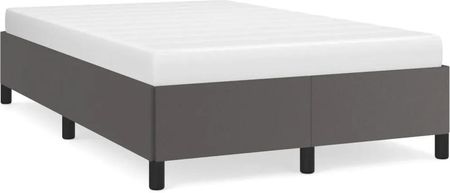 vidaXL Rama łóżka szara 120x190 cm sztuczna skóra (379526)