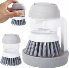 Zdjęcie Szczotka myjka do naczyń kuchenna dozownik na płyn stojak do szorowania - Milanówek