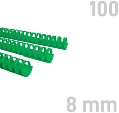 Zdjęcie Opus O.Comb Grzbiety Plastikowe 8Mm 100Szt. Zielone - Pacanów