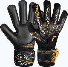 Zdjęcie Rękawice Bramkarskie Reusch Attrakt Silver Nc Finger Support Black/Gold/White/Black - Stryków