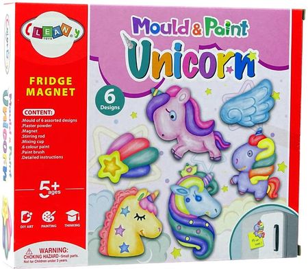 Lean Toys Zestaw Kreatywny Diy Magnesy Z Gipsu Jednorożce - zdjęcie 3
