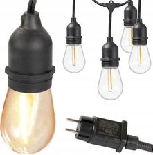 Zdjęcie Girlanda Ogrodowa Łańcuch Świetlny 15 Led E27 15M - Siechnice
