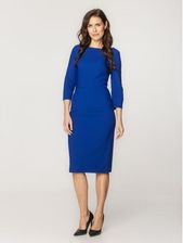 Zdjęcie Elegancka niebieska dopasowana sukienka - Łapy