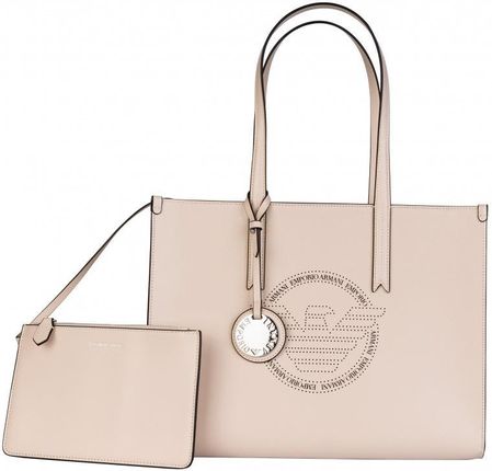 EMPORIO ARMANI luksusowa torebka SHOPPER bag NUDE