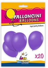 Zdjęcie Lateksowe Włoskie Balony 26 Cm Fioletowe 20 Sztuk - Dobczyce