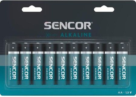 Sencor Bateria alkaliczna AA 1.5V 10-pack (SBALR610BPAAALK)