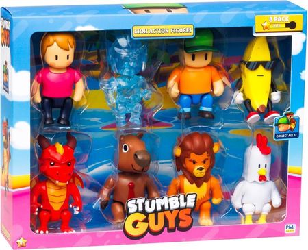 PMI Kids World Stumble Guys Mini Action Figures 8 Pack Deluxe Box A