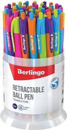 Berlingo Berlingo, Długopis Automatyczny Kulkowe, Niebieskie, 40Szt, 0.7Mm, Triangle Fuze Rt (CBM_07732)