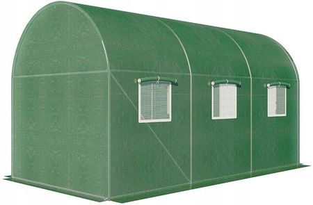 Carruzzo Folia Na Tunel Ogrodowy Foliowy Poszycie Szklarnia Foliak 3,5X2m Zielona