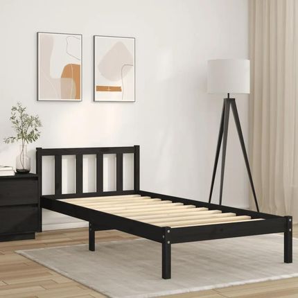 vidaXL Stelaż do łóżka 90 x 200 cm lite drewno sosnowe (377305) - zdjęcie 2