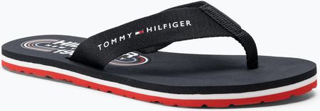 Japonki damskie Tommy Hilfiger Global Stripes Flat Beach Sandal red white blue | WYSYŁKA W 24H | 30 DNI NA ZWROT