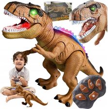 Stator Dinozaur Zdalnie Sterowany Robot Duży Ryczy Chodzi Świeci Pilot R/C
