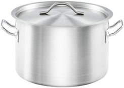 Zdjęcie Stalgast Garnek Średni Z Pokrywką Stalowy 200Mm 3,8L Basic - Wąsosz