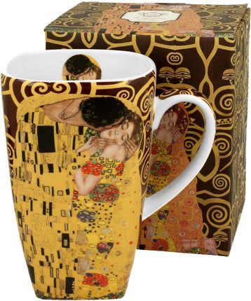 Duo Kubek Porcelanowy Art Gallery The Kiss Brown By Gustav Klimt 630Ml