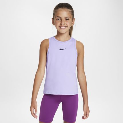 Koszulka tenisowa bez rękawów dla dużych dzieci (dziewcząt) Dri-FIT Nike Victory - Fiolet