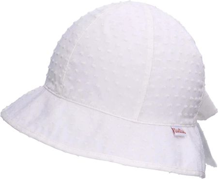 Tutu kapelusz na lato z kokardą plumetti biały rozmiar: 50-52