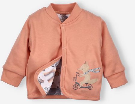 Dwuwarstwowa bluza niemowlęca CUTE CARS z bawełny organicznej dla chłopca