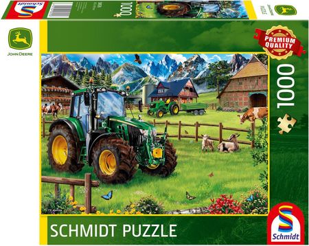 Schmidt Puzzle John Deere Traktor 6120M 1000El.