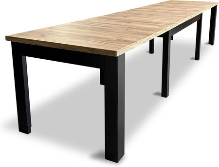 Stół rozkładany, stół dębowy 160/90 + 4×50 cm OKTO w stylu LOFT