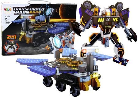 Lean Toys Klocki Konstrukcyjne Kosmos 2W1 Pojazd Kosmiczny Robot 367El.