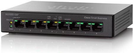Cisco SG200-08P 8-Port Gigabit POE Sart Switch - Switch de red, color