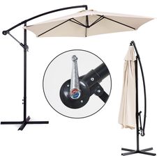 Zdjęcie Modern Home Parasol Ogrodowy Duży Na Wysięgniku Składany 3M Beżowy 6 Żeber - Sułkowice