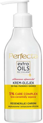 Perfecta Extra Oils Krem-olejek do rąk, paznokci i skórek ,,silikonowe rękawiczki"