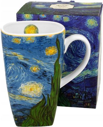 Duo Kubek Kwadratowy Starry Night Inspired By Van Gogh