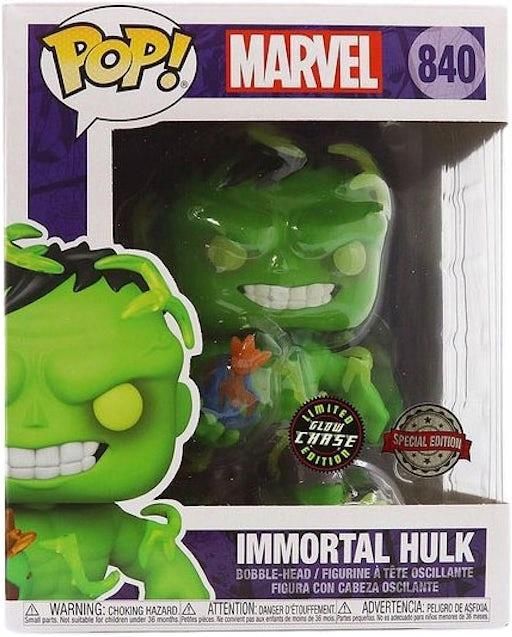 Funko Pop Immortal Hulk Chase #840 Marvel - Édition Rare Neuve