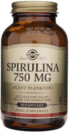 Solgar Spirulina 750 mg - 80 kapsułek
