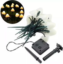 Zdjęcie Grzybki Solarne Ogrodowe Girlanda 20 Duszków Do Powieszenia Lub Wbicia - Pilawa