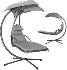 Modernhome Leżanka Huśtawka Ogrodowa Hamak Fotel Wiszący Kosz Ph006Darkgrey