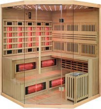 Hydro San Sauna Kombo Infrared/Fińska Moss2 Z Piecem 8Kw 5-6 Osobowa 200x200cm 2w1