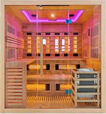 Hydro San Sauna Kombo Infrared/Fińska Helsi2 Z Piecem 8Kw 5-6 Osobowa 200x160cm 2w1