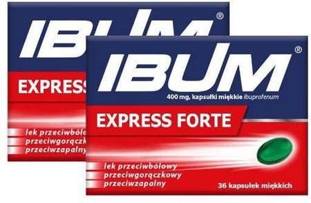 IBUM Express Forte 400 mg, 2 x 36 kapsułek
