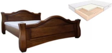 Łóżko dębowe 160x200 Morfeusz z materacem piankowym Hilding Salsa