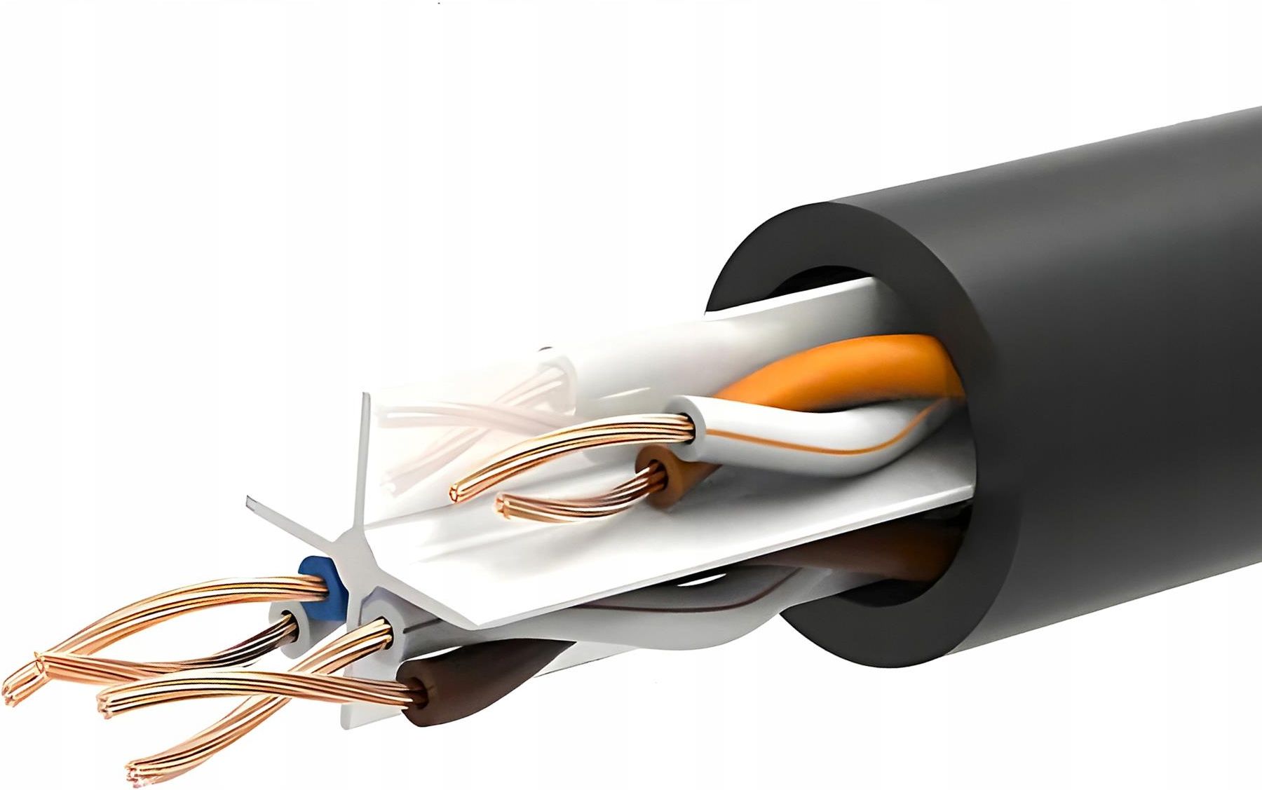 Montis Sieciowy Lan Cat6 Cat 6 Utp Rj45 Kat Czarny 15 M