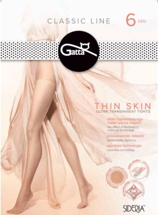 Rajstopy Thin Skin 6 DEN Golden (Rozmiar 4)