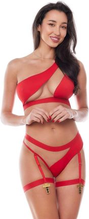 GISELLE RED SET (top&thong/top&figi) XS
