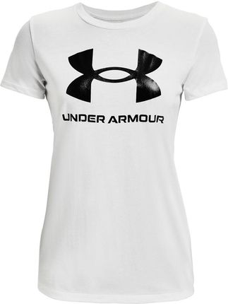 Koszulka damska Under Armour Live Sportstyle Graphic biała | ZAMÓW NA DECATHLON.PL - 30 DNI NA ZWROT